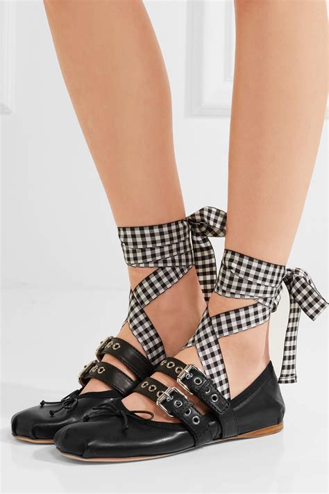 miumiu lace up shoes.